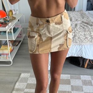 Brand new, never worn camo skirt